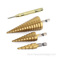 3PCS High-Speed Steel Step Drill BitCoated Metal